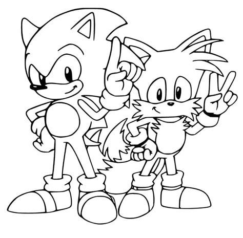 Målarbild Sonic Gratis För Barn Skiv Ut Gratis På