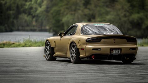 Images Mazda Rx 7 Fd3s Jdm Stance Cars Back View 2560x1440