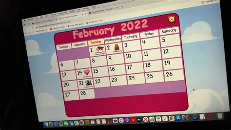 Starfall Calendar February 2022 Is Of A First Day Youtube