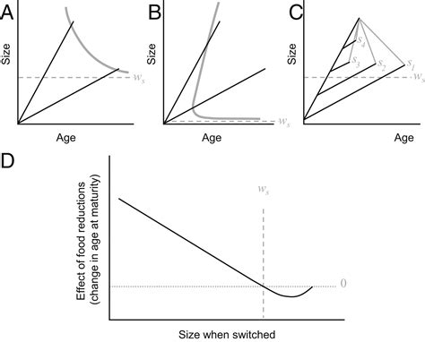 the evolution of developmental thresholds and reaction norms for age and size at maturity pnas