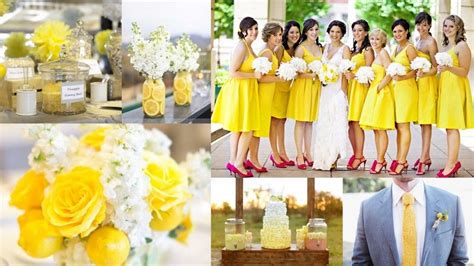 Soft Lemon Color Theme Wedding Reception Timeline Summer Wedding