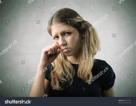 Sad Girl Crying Stock Photo 64161841 Shutterstock