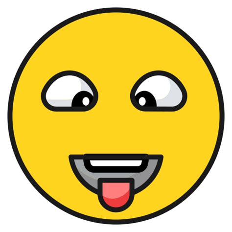 Emoji Laugh Tongue Emoticon Icon In Emojis Colored Outlined