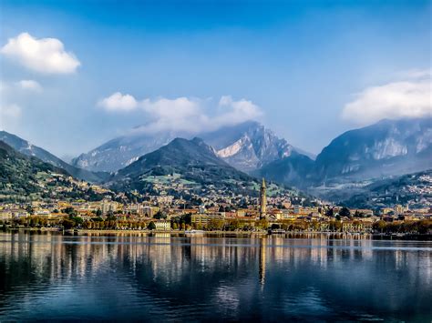 Lecco The 2nd Biggest City On Lake Como Lombardy Italy Reurope