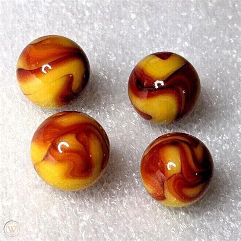 Antique Marbles Akro Peltier Alley Mfc Slag Swirl Patch More From 1