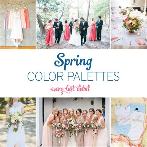 15 Spring Wedding Color Palettes Every Last Detail