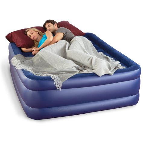 Pure Comfort Queen Size Raised Air Mattress With Pump