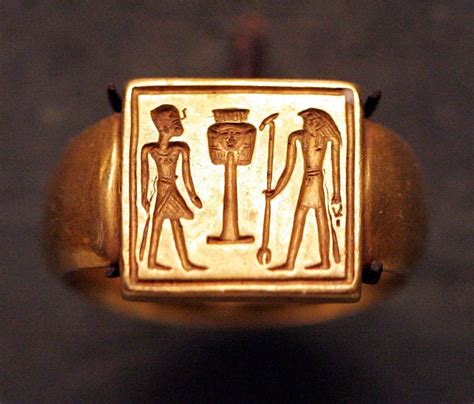 Ring Pharaoh Before Hator Sign And Horus Ancient Egyptian Jewelry