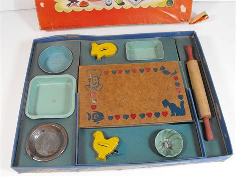 1940 s toy pastry set 419 american toy works cookie etsy etsy toys pastry