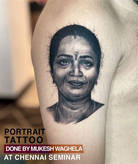 Portrait Tattoo By Mukesh Waghela Best Tattoo Artist In Goa At Chennai