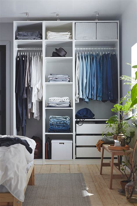 Fitted wardrobes help you maximise the space you've got to create lots of storage you need. PAX Wardrobe frame, white, 50x58x201 cm - IKEA