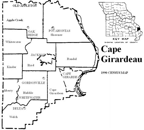Cape Girardeau County Missouri Maps And Gazetteers
