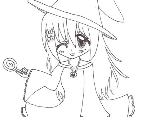 Anime Halloween Coloring Pages Mantappu Colors