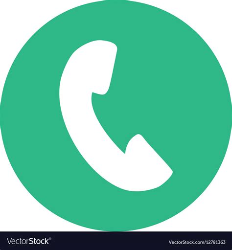 Phone Icon Button Thumbnail Royalty Free Vector Image