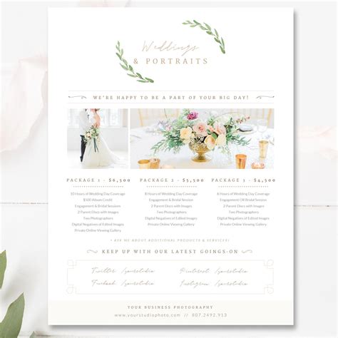Our dedicated wedding consultants are there to assist you with selecting the coverage, options and upgrades that best ﬁt your vision and budget. Photographer Pricing Guide Template Wedding Package Pricing