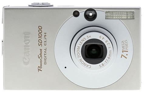Canon Powershot Sd1000 Digital Elph Point And Shoot