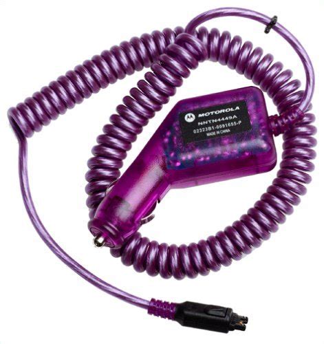 Purple Car Battery Charger For Motorola V60 V120 T720i 230 And Nextel