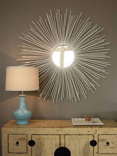 The Handcrafted Life Diy Sunburst Mirror With Wood Shims