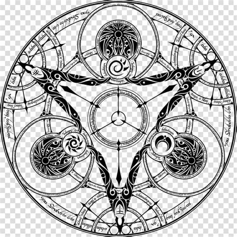 Free Download Magic Circle Drawing Alchemy Symbol Circle Transparent