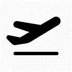 Icon Airplane Abroad Travel Fly Takeoff Icons