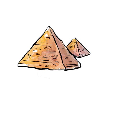 Egyptian Pyramids De Piramides Cartoon Pyramid Png Download 800800