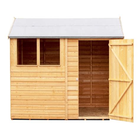 8 X 6 Reverse Super Value Overlap Apex Wooden Shed 1 Window