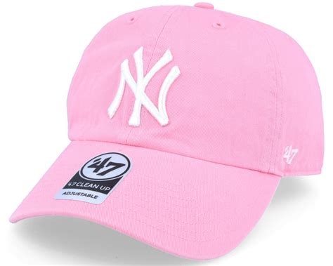 Ny Yankees Neon Pink Clean Up Adjustable Cap