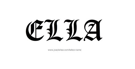 The Word Ela Is Made Up Of Black Letters