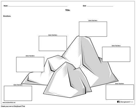 Plot Diagram Worksheet — Plot Diagram Template — Create A Plot Diagram