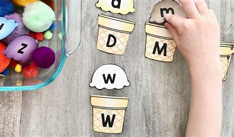 Ice Cream Letter Matching Activity The Primary Brain