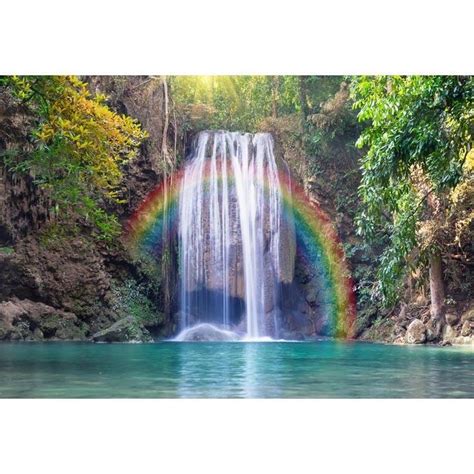 Beautiful Rainbow Landscape Backdrop For Summer Sea Theme Photography