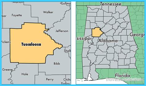 Where Is Tuscaloosa Tuscaloosa Map Map Of Tuscaloosa Travelsmaps