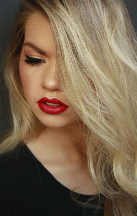 25 spectacular lipstick color ideas with perfect makeup to have luvlyoutfits blonde hair red