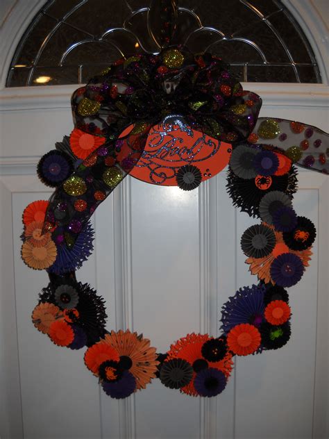 My Halloween Wreath A Combo Of A Couple Of Different Pins Wreaths