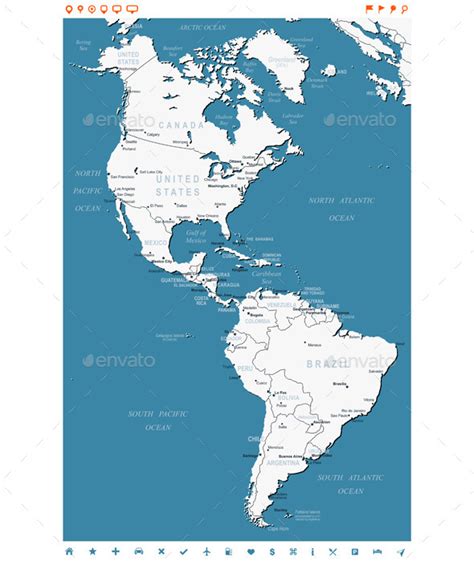 North America Map Mapfocus
