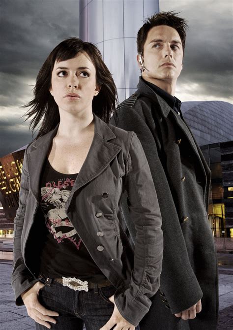 Gwen Cooper And Captain Jack Harkness Eve Myles And John Barrowman Torchwood 2006 2011 With
