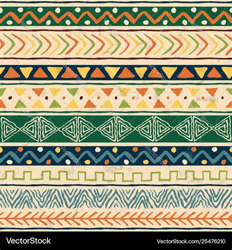 Wild Ethnic African Art Background Pattern Vector Image