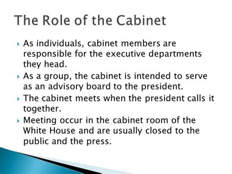 What Are The Two Main Roles Of Cabinet Secretaries