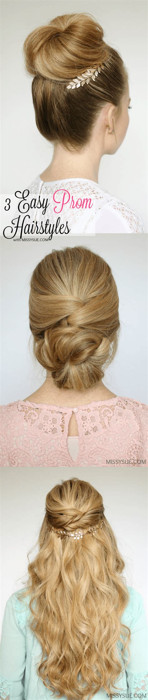 3 Easy Prom Hairstyles Missy Sue