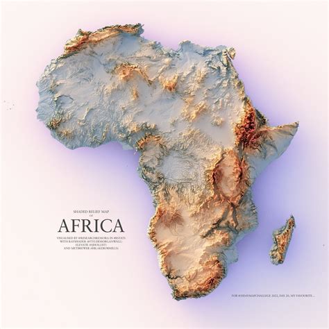 Shaded Relief Maps Of Africa By Researchremora Maps On The Web