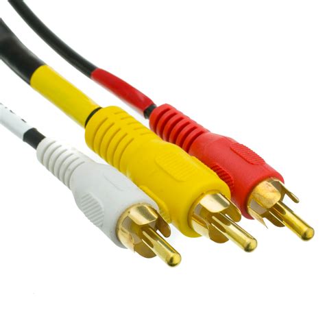 3ft Stereovcr Rca Cable Rca Rg59 Video Gold Plated