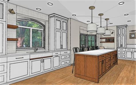 Large Warm Kitchen Design By Mingle Kitchen Design Cabinetry