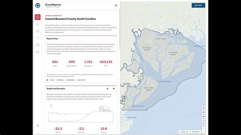 Oceanreports Web Based Tool To Inform Planning And Permitting In