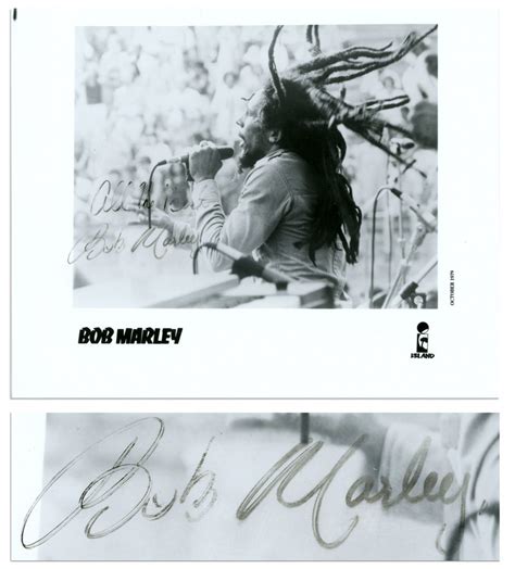 Sell Or Auction Your Bob Marley Signed Exodus Postcard Autographed