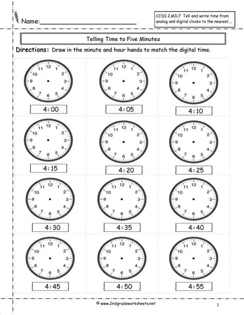 Kindergarten Telling Time Worksheets Pdf Thekidsworksheet