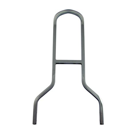 Doss 16 Inch Tall And 8 Inch Wide Upright Sissy Bar In Gloss Black