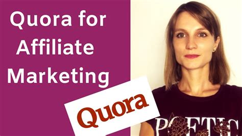 how to use quora for affiliate marketing youtube