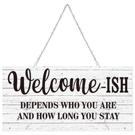 Buy Hotop Funny Welcome Sign Welcomes Front Door Sign For Home Decor 12