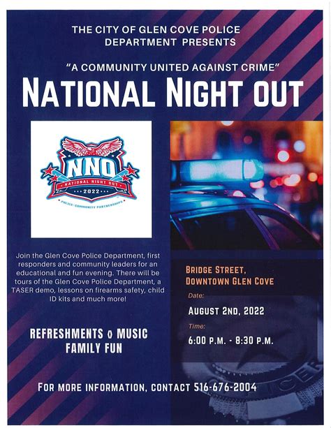 Aug 2 National Night Out Glen Cove Ny Patch
