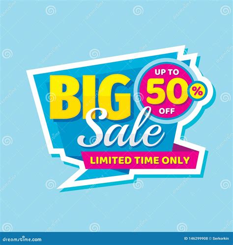 Big Sale Concept Banner Promotion Poster Discount Up To 50 Off